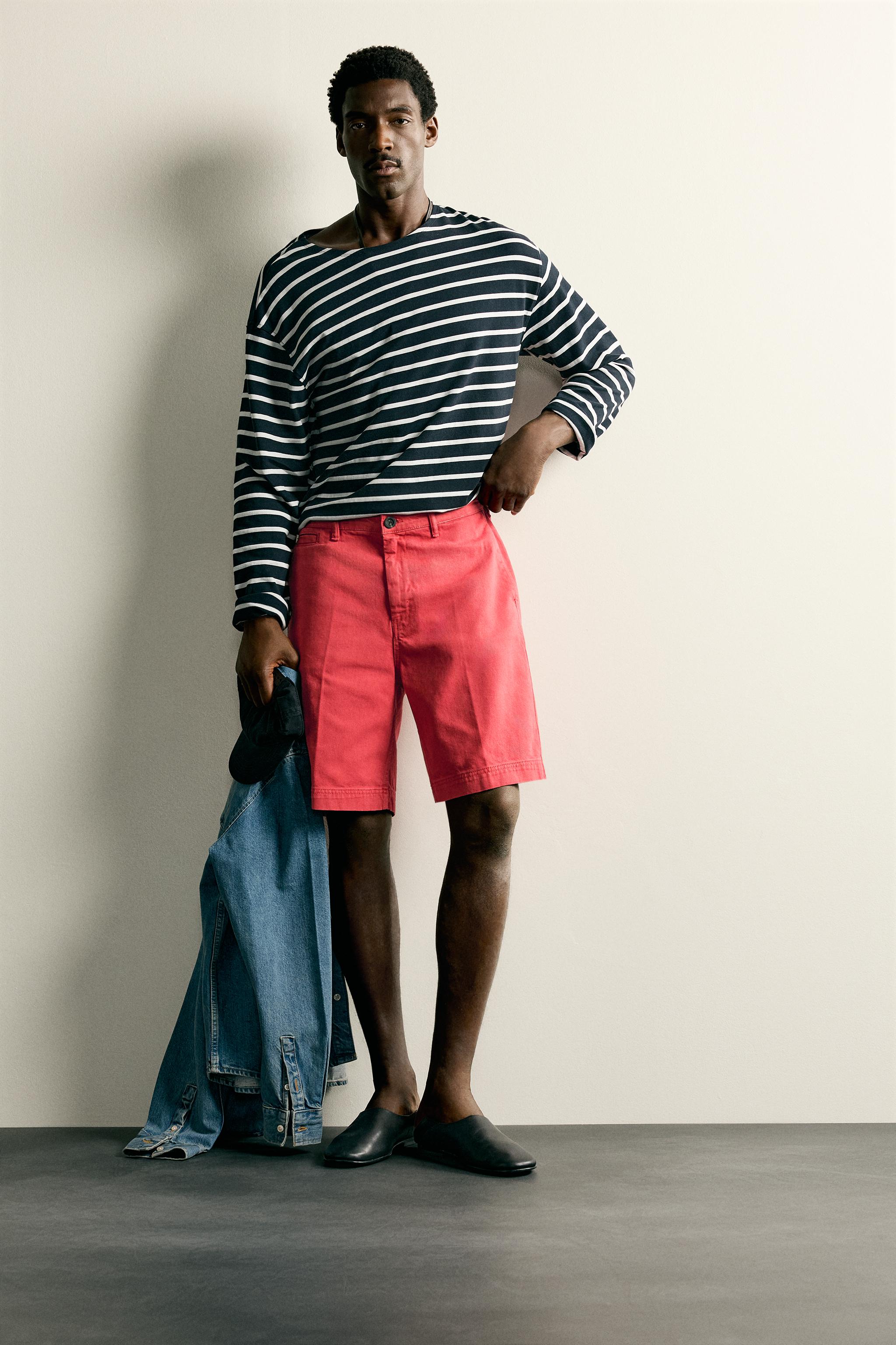 STRAIGHT FIT CHINO SHORTS